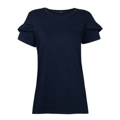 T-SHIRT DA DONNA IN COTONE A MANICHE CORTE - LUNESSA