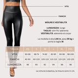 FIERCEFLEX™ - LEGGINGS IN ECOPELLE CON INTERNO FELPATO