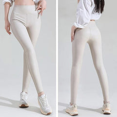 FIERCEFLEX™ - LEGGINGS IN ECOPELLE CON INTERNO FELPATO