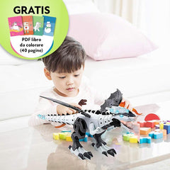 DYNOMITE® – ROBOT A FORMA DI DINOSAURO CON EFFETTI LUMINOSI E SONORI