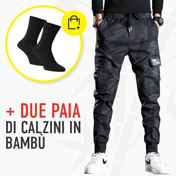 NEK - Pantaloni sexy aderenti da uomo con tasche nere XL NEK - Pantaloni sexy aderenti da uomo con tasche nere XL