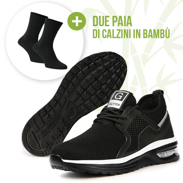 Stivali Moto Uomo In Pelle - Traspiranti Con Cerniera Laterale E Protezione Caviglia - Foto 7